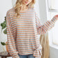 Striped Longsleeve Top With Ribbon