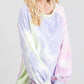 Tie-dye Puff Long Sleeve Top