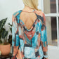 Artistic Open-back Long Sleeve Top