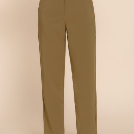 High Waist Pintuck Detail Long Pants