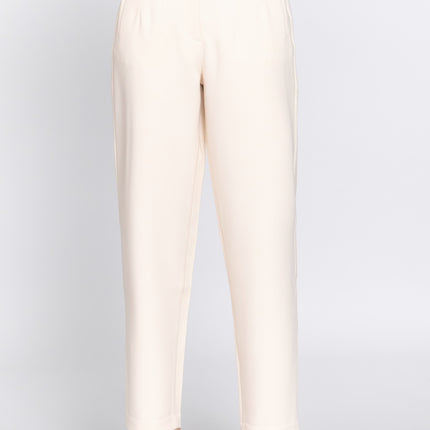 High Waist Pintuck Detail Long Pants