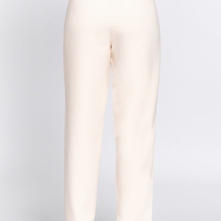 High Waist Pintuck Detail Long Pants