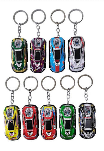 Race Car Keychain Pull and Go