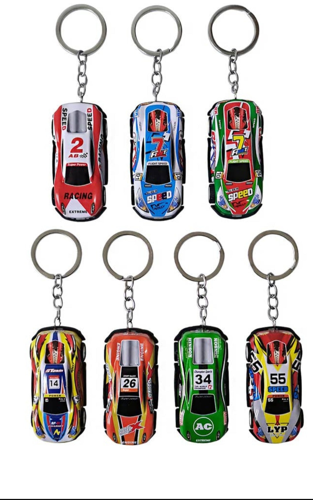 Race Car Keychain Pull and Go