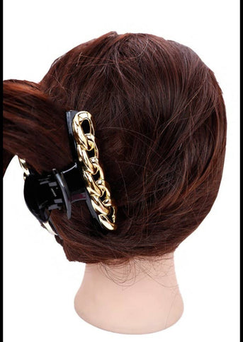 Chain Link Hairclip 2pk