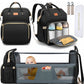 Diaper bag with portable changing table