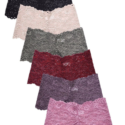 Womens laced panties 6pk