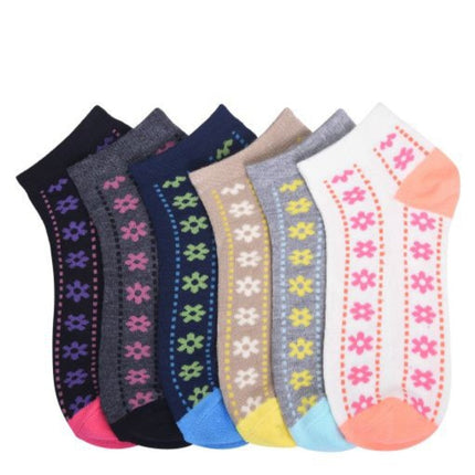 Womens flower print socks 3pk