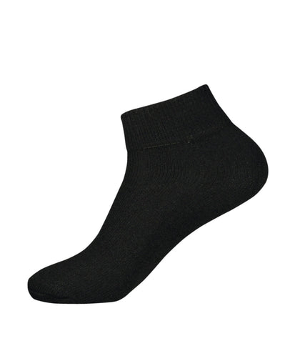 Men's Quarter Cut Power Sock 4pk Black