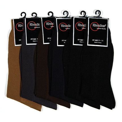 Men's 6pk knocker dress socks