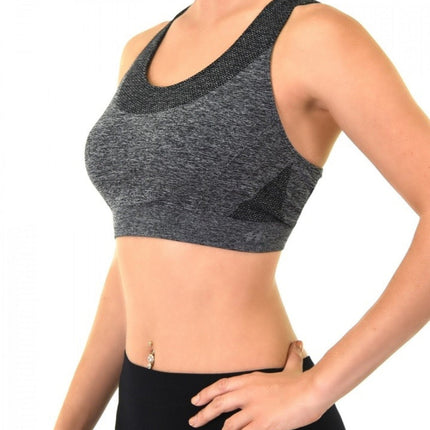 Womens sports bra heather gry