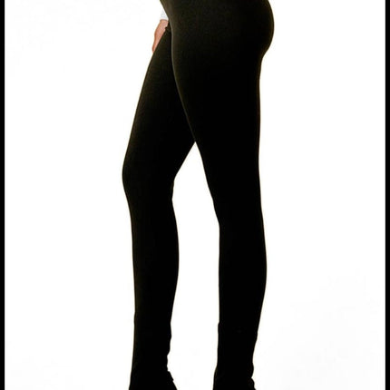 Black fleece lined leggings