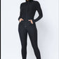 Black Honeycomb jacket and legging set