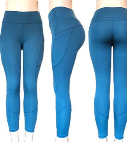 Denim Blue Women's Lydaa leggings with pockets