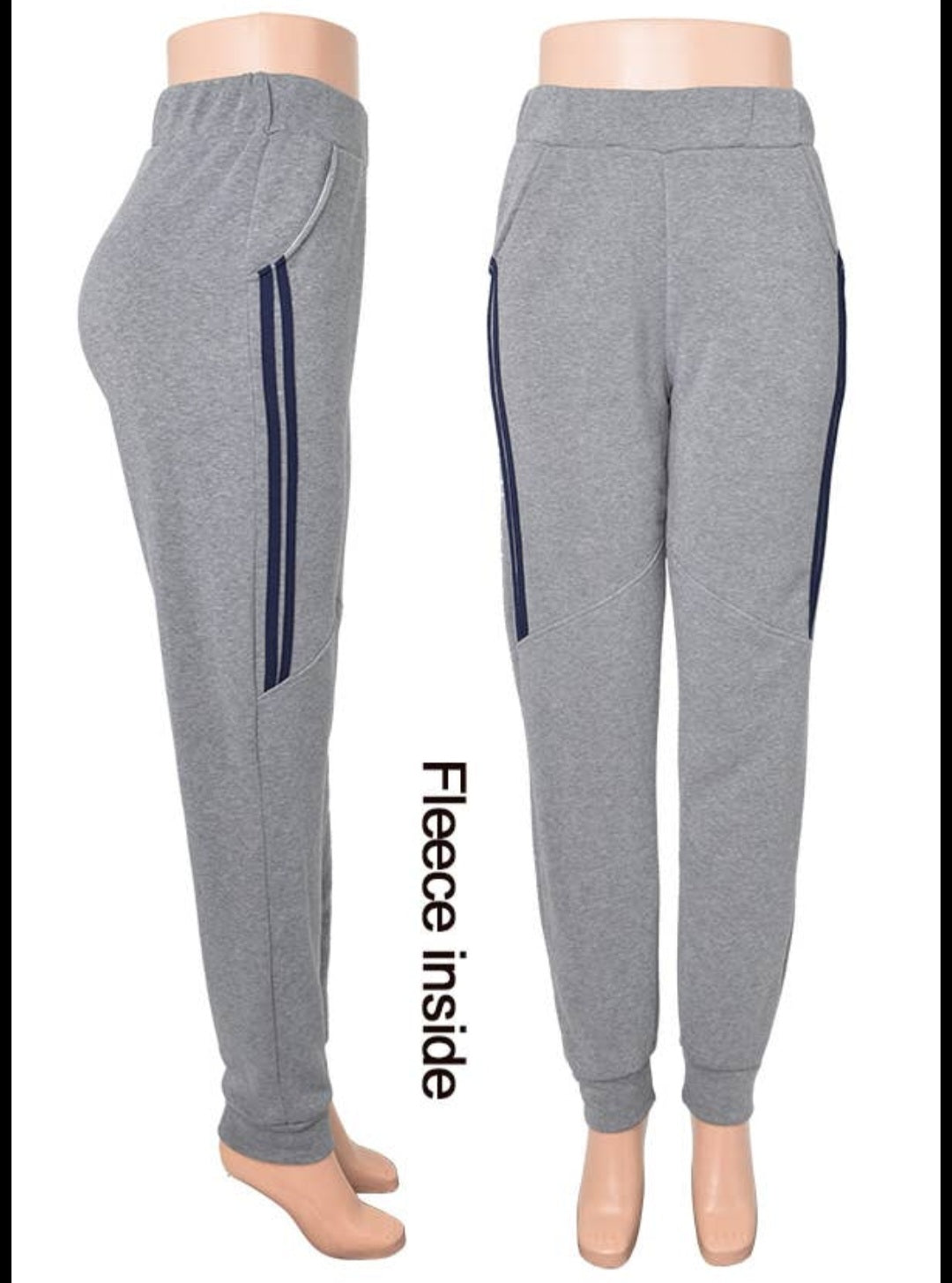 Fleeced line joggers