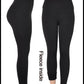 Black fleece lined leggings