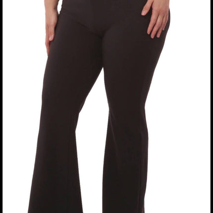 Plus size women's high waist sculpting flare pant