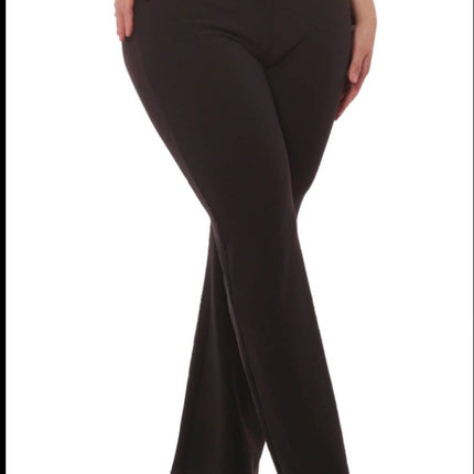 Plus size women's high waist sculpting flare pant