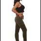 Hunter Green Women's Fleeced Lined Cargo Sweatpants