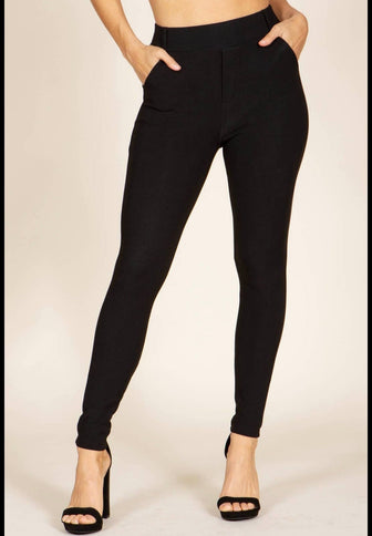 Black pull on Skinny Pants