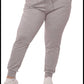 Plus sized soft brushed fleeced lined jogger sweatpants