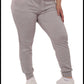 Plus sized soft brushed fleeced lined jogger sweatpants