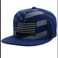 Navy Blue Monotone American Flag Panel Hat