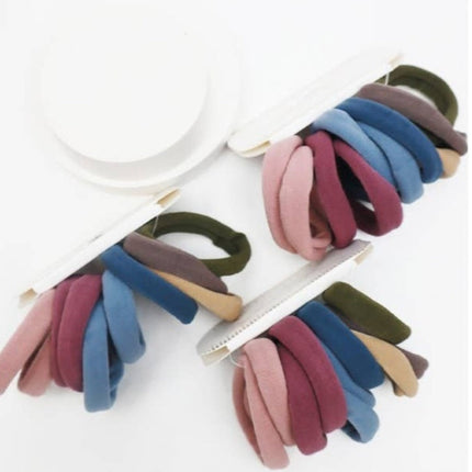 10 pc assorted color hair tie set