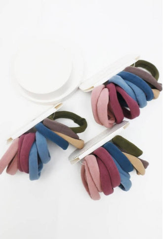 10 pc assorted color hair tie set