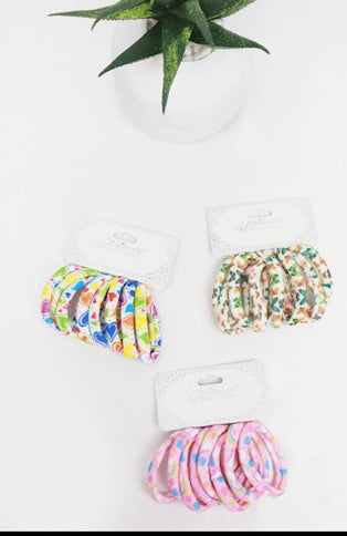 Assorted print hair tie set