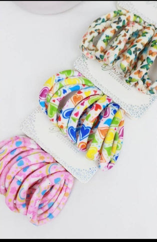 Assorted print hair tie set