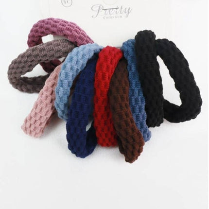 Textured hair tie set 10 pc