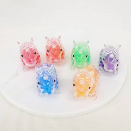 Gel bead unicorn squeeze toy