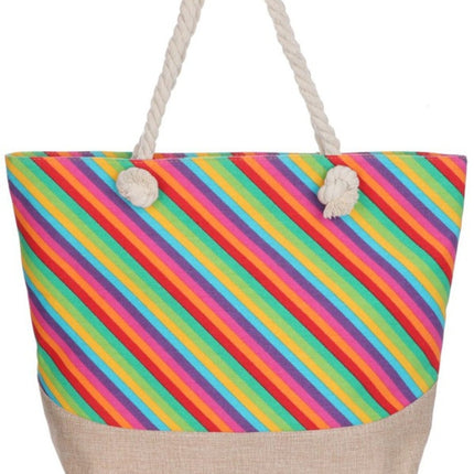 Rainbow beach bag