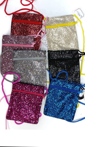 Glittery coin purse