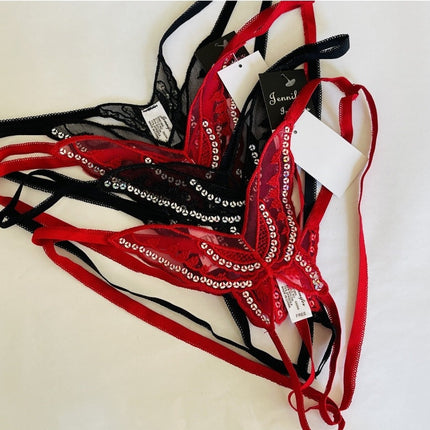 Butterfly embroidery free size thong