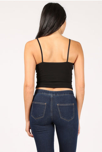 Seagate strap cami tank crop top