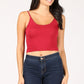 Seagate strap cami tank crop top