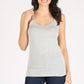 Heather grey spaghetti strap camisole tank top