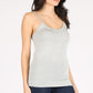 Heather grey spaghetti strap camisole tank top