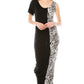 2 tone Maxi dress zebra/black