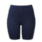 Navy blue ladies cotton leggings shorts with pockets