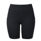 Black Ladies cotton leggings shorts with pockets