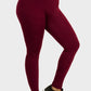 Burgandy Mopas plus size leggings pant