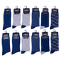 Men's navy fancy dress socks