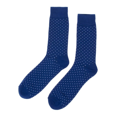 Men's navy fancy dress socks