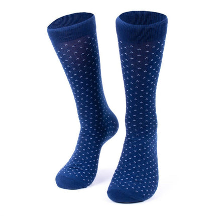 Men's navy fancy dress socks