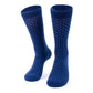 Men's navy fancy dress socks