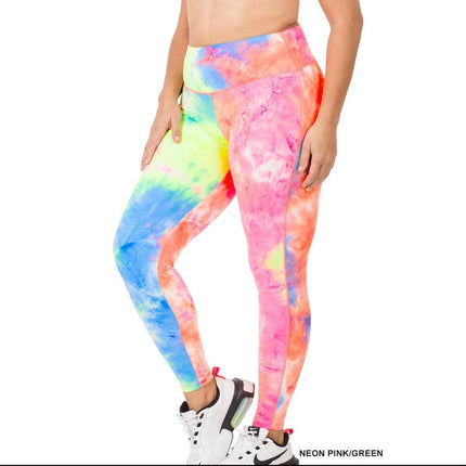 Women's microfiber tie-dye leggings pant