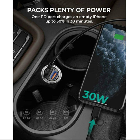 Aukey 30w car phone charger